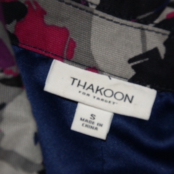 THAKOON Floral Trench Rain Coat Jacket sz S - Picture 6 of 7